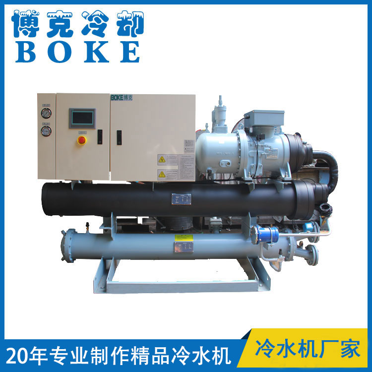 來賓高頻淬火機(jī)淬火液冷卻用水冷螺桿式冷水機(jī)